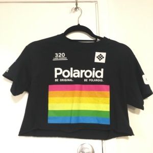 Polaroid Crop Top Size Small